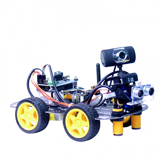 小R科技ArduinoUNO WiFi视频智能小车套件循迹避障机器人DIY套件